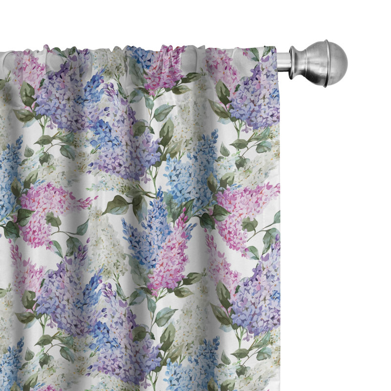 Semi-Sheer Rod Pocket Curtain Panels, 28" x 84"