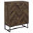 Rustic and Gunmetal Accent Cabinet