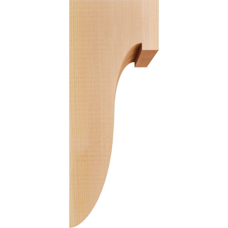 Del Monte Corbel, H 14 po x l 5,5 po x P 6 po, Lisse, Cèdre rouge