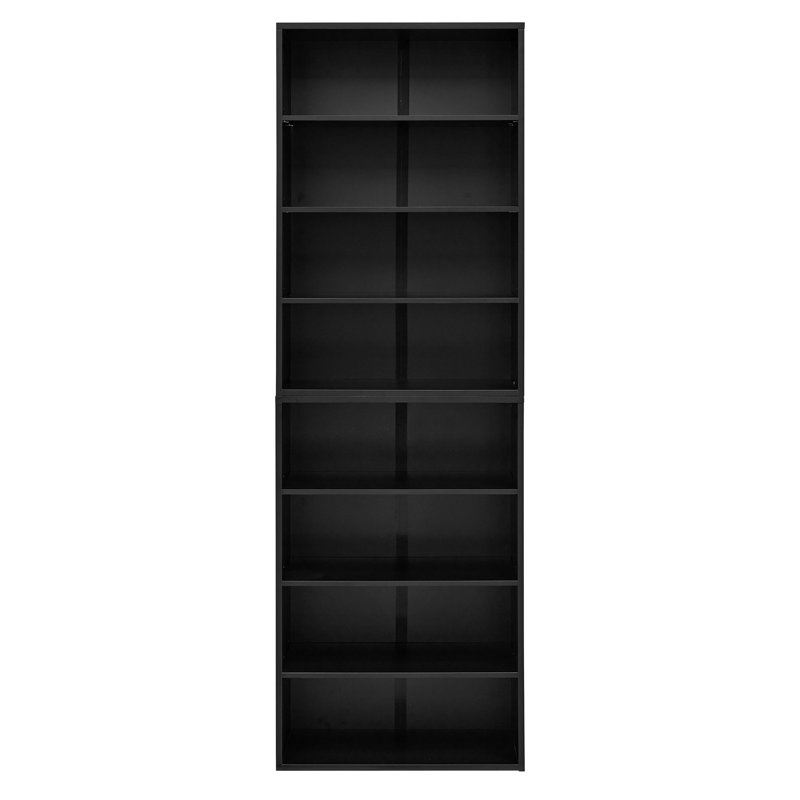 Multi-Functional Double-Layer Bookcase, Black