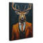 Stag in a Suit Painting No.4 - Wrapped Canvas-1893855592