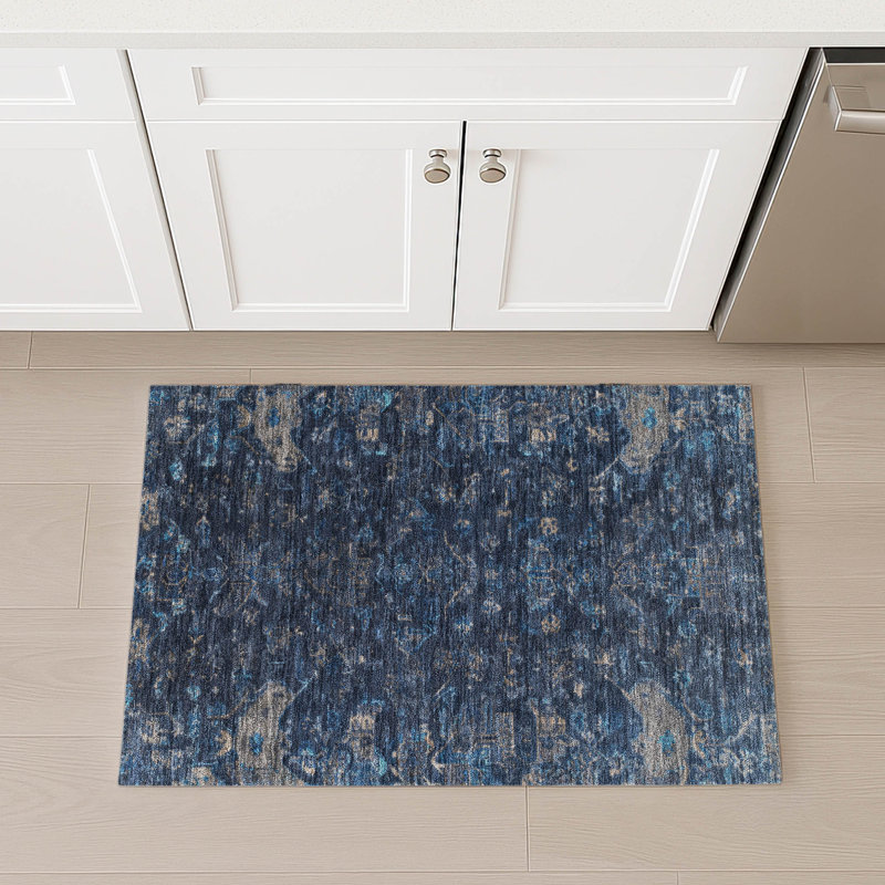 Machine Washable Indoor/Outdoor Hashlamoun ACN2322 Global Rug, Rectangle 1'8" x 2'6"