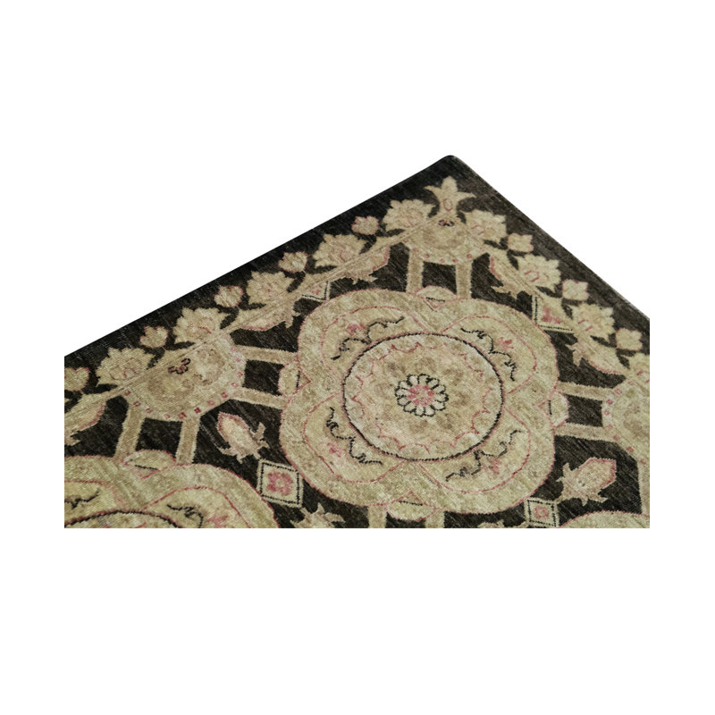 Hand Woven Wool Oriental Area Rug, Rectangle 3'9" X 5'9"