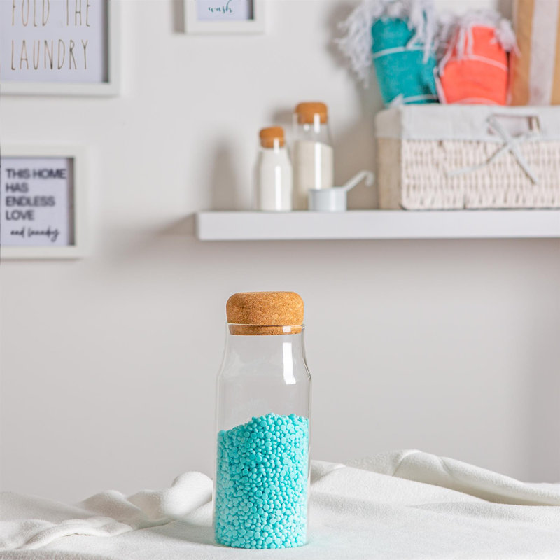 Glass Jar, 21cm H x 8.5cm W x 8.5cm D
