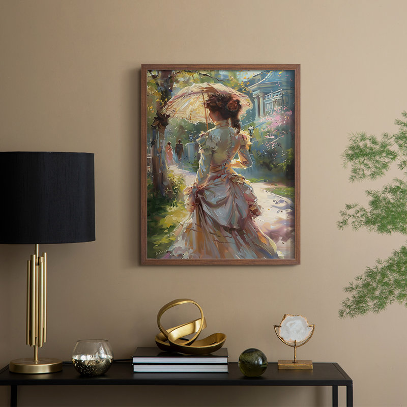 «WOMEN Series DCCVI», reproduction encadrée - bois massif, H 11 po x l 9 po, Noyer