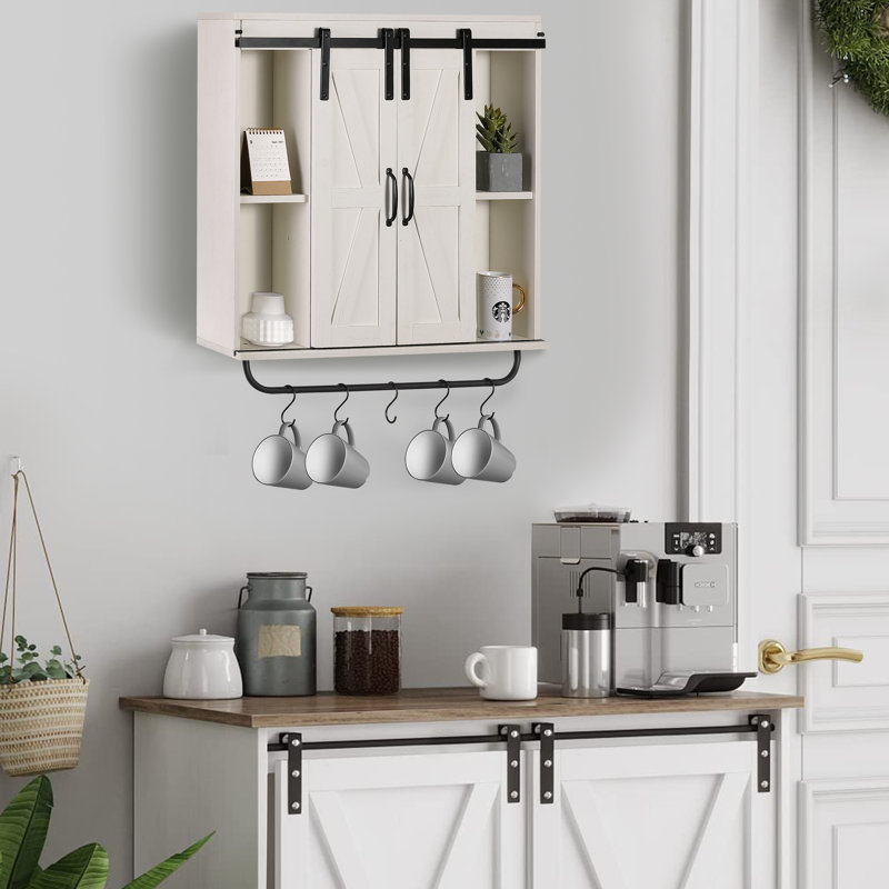 Latanisha 30.7"W WALL CABINET, White