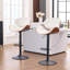 Tabouret de bar à hauteur réglable, tabouret de comptoir pivotant rembourré en bois cintré, tabouret de bar avec repose-pieds-1274710883