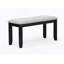 Ensemble de salle à manger 6 pièces, table rectangulaire avec chaise rembourrée et banc
