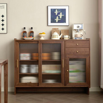 European-style retro minimalist sideboard