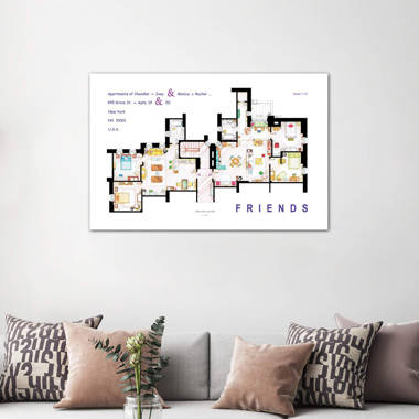 FRIENDS™, Monica's Apartment Building Canvas Print