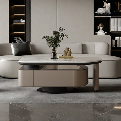 Italian minimalist rotating end table