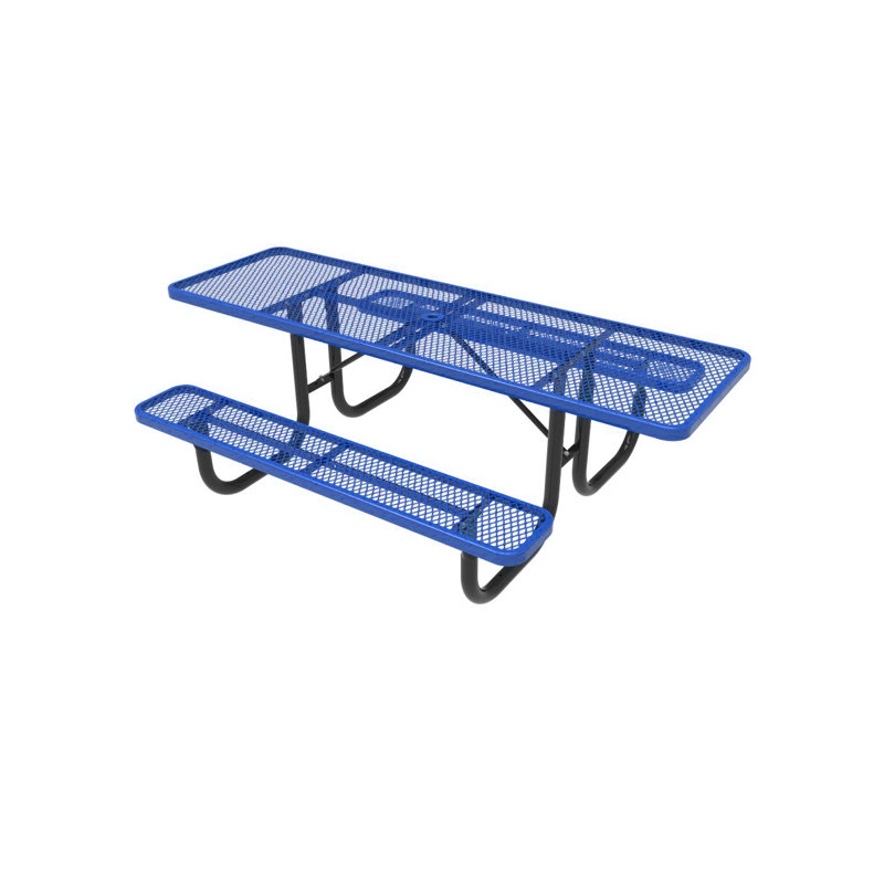 Picnic Table, Black/Blue
