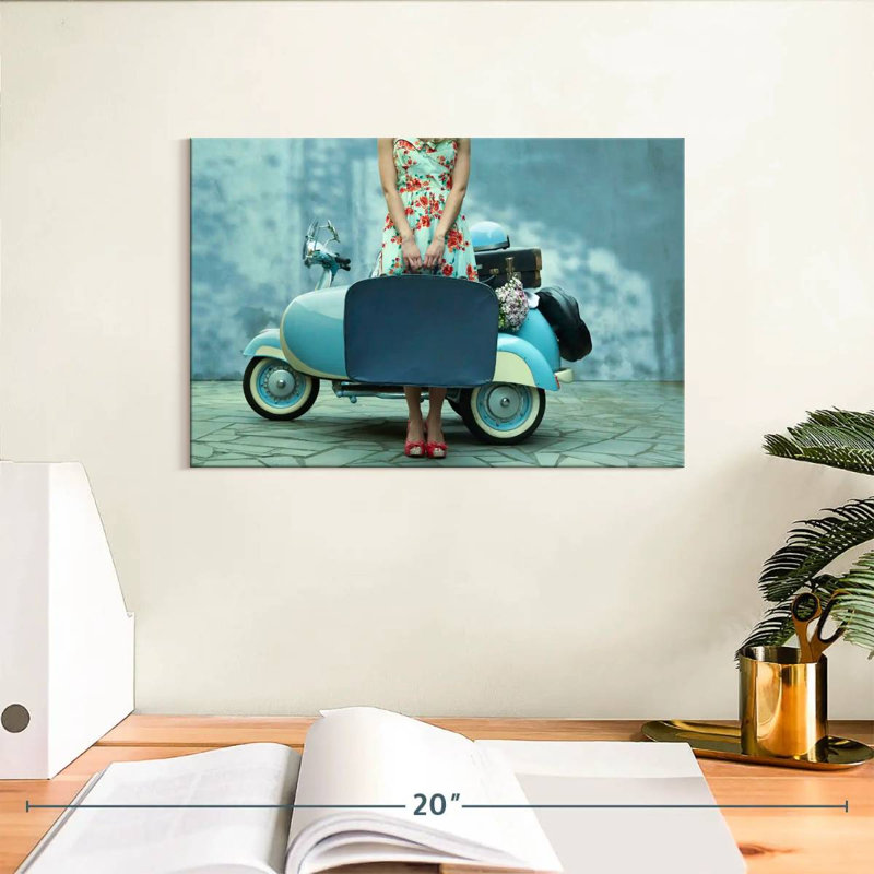 Senne Vintage Girl Traveller, H 8 po x l 12 po