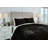 Black Velvet 3 Piece Quilt Set