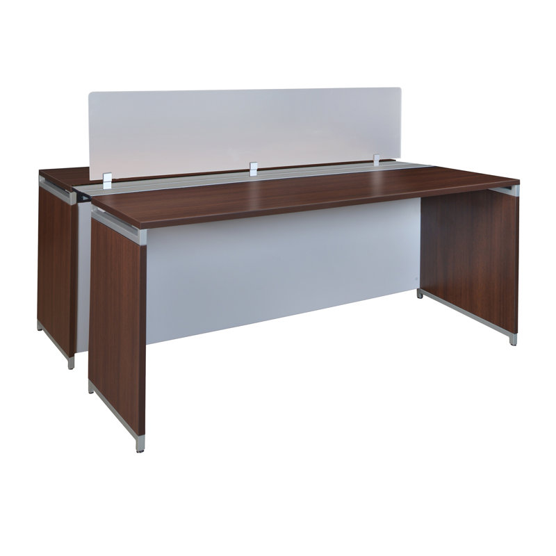 Plastic / Acrylic 1 Desk Partition, 1.5'' H x 69'' W x 16'' D
