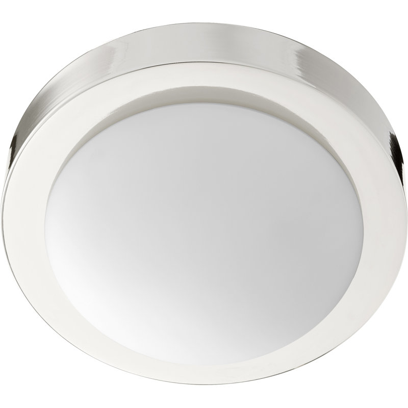 Ascalon Glass Ceiling Mount, Polished Nickel