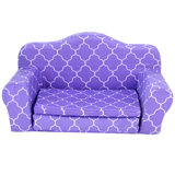Sophia’s Plush Purple Moroccan Print Pull-Out Sofa/Bed for 18" Dolls