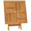 Teak Solid Wood Outdoor Dining Table - 90 cm W 90 cm D