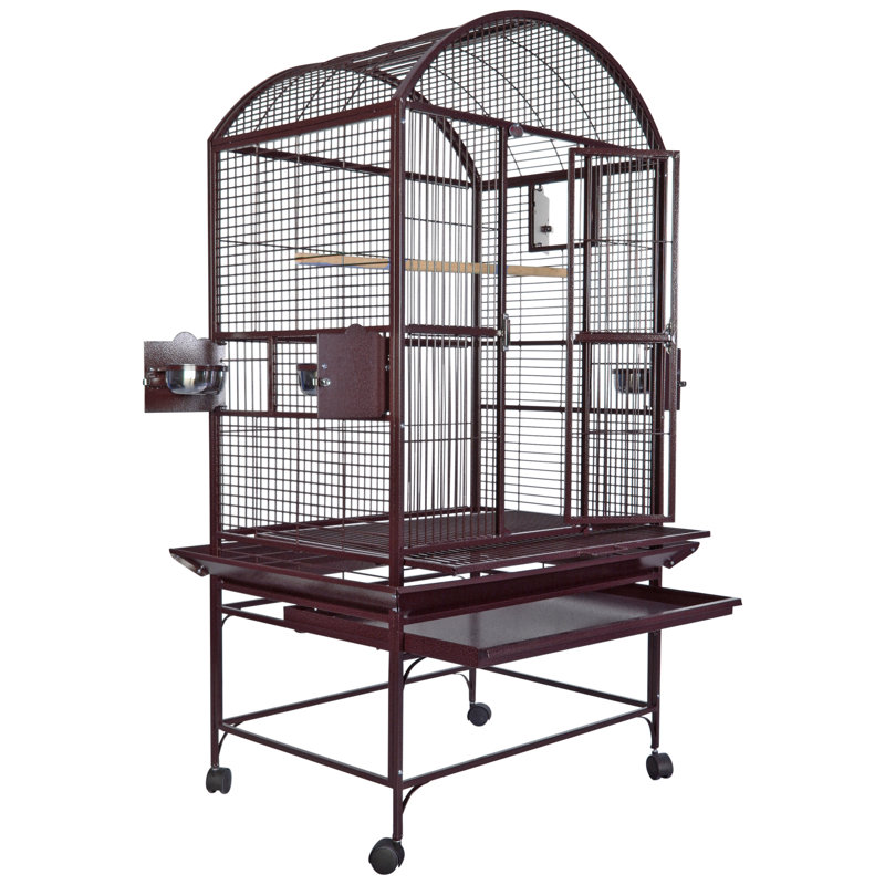 Grande cage dôme supérieure bourgogne, Bourgogne, 63" H x 32" L x 23" W