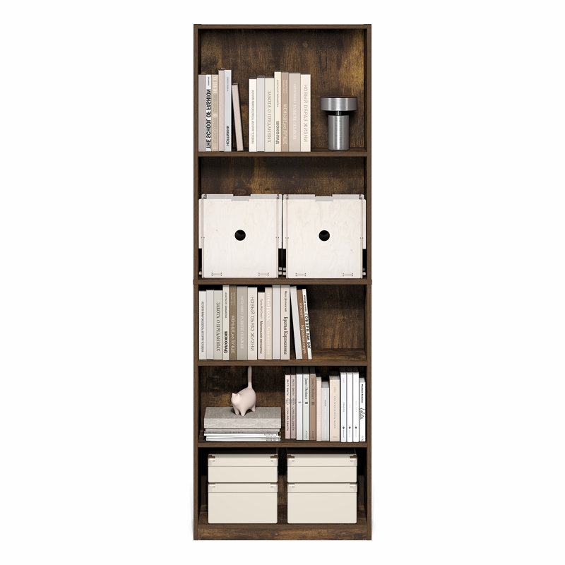62.48cm W Manufactured Wood Shelving Unit, Amber Pine