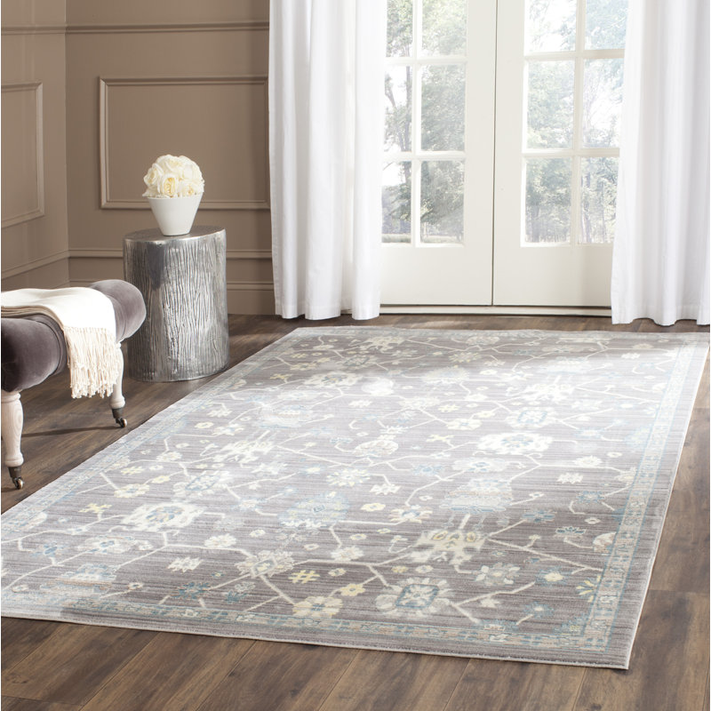 Seine Hand Woven Grey Indoor Rug, Rectangle 152 x 244 cm