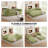 Lozena 78.7" Large 5 In 1 Sofa Bed Convertible, No Tools Assembly Sleeper Sofa, Modern Frameless Boneless Couch, Washable Corduroy Couch, Oversized For Small Space, 2 Pillows Included-220825747