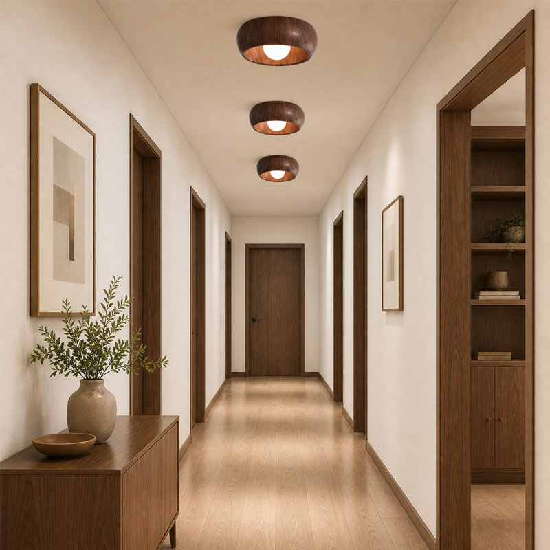 Flush Mount, Walnut