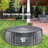 6-Seat Inflatable Pool Spa - Portable Hot Tub Spa with Light and Remote Control