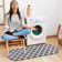 Glamour Non-Slip Moroccan Trellis Area Rug For Living Room, Hallway Runner, Entryway Rug, Gray