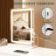 Miroir de maquillage lumineux, miroir de maquillage DEL, miroir de maquillage éclairé avec éclairage à intensité variable, commande tactile intelligente, port de chargement USB-111658592