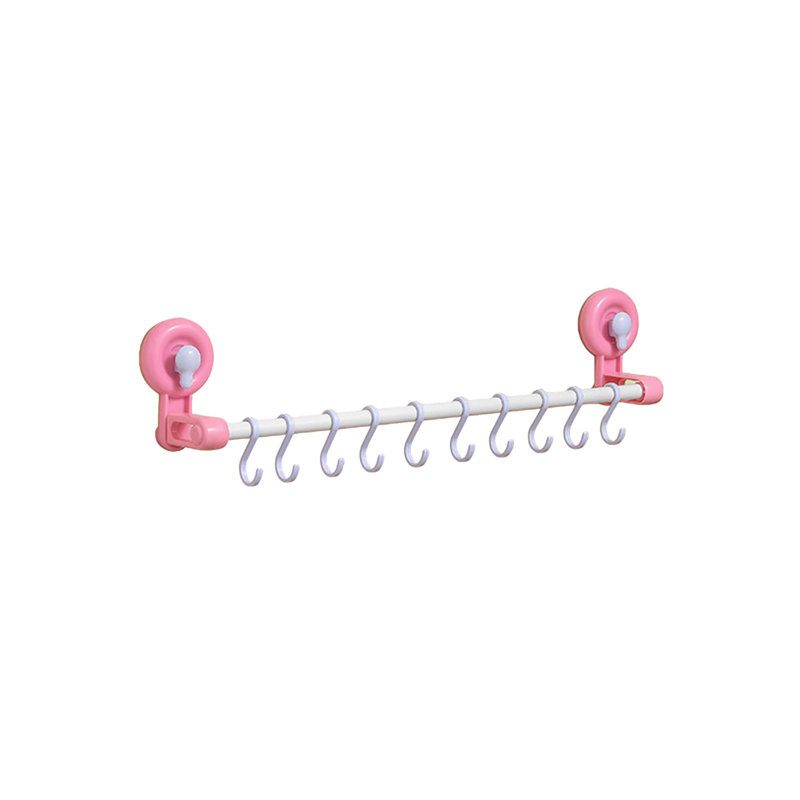 Serviette de bain Support à crochets à ventouse Poteau de cuisine sans perforation avec crochet Support de rangement pour salle de bain Support de rangement pour serviettes de bain Derrière la porte