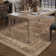 Luthien Elegant Vintage Floral Area Rug in Brown