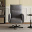 Fauteuil inclinable électrique pivotant, inclinable électrique avec charge USB et de type C, fauteuil d'appoint rembourré en velours pivotant à 360 °, pour le bureau à domicile et le salon, facile à assembler-1108931119