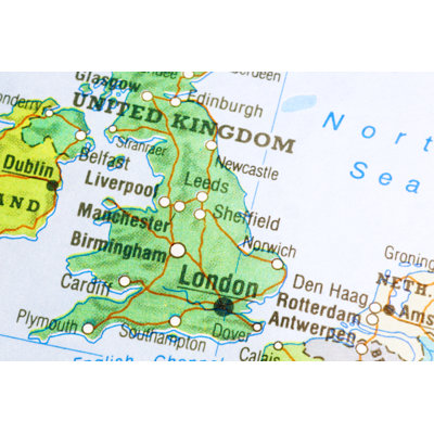 Map Of Great Britain - Wrapped Canvas Print