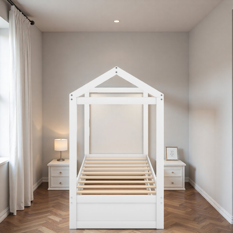 Lit maison avec lit gigogne, peut être décoré