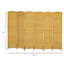 Paravent 6 panneaux, écran d'intimité pliable de 6 pi de hauteur, cloison murale autoportante tissée à la main pour bureau à domicile, chambre à coucher, bois naturel