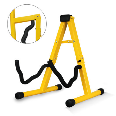 5 Core Guitar Stand A Frame w Foam Arms Rubber Pad for Acoustic Electric Bass