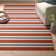 Deltana Striped Power Loomed Indoor / Outdoor Rug