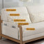 Coussin convertible 59,06 po en polyester blanc cassé-130029829