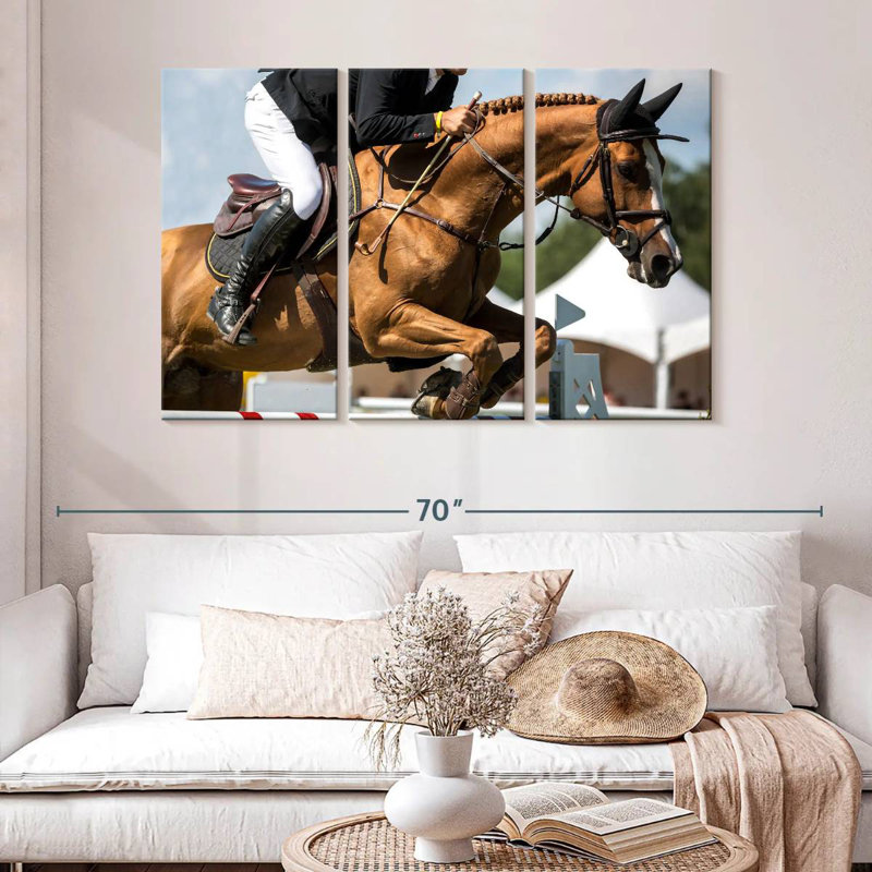 Sireci Equestrian Jumping Show, 32" H x 50" W