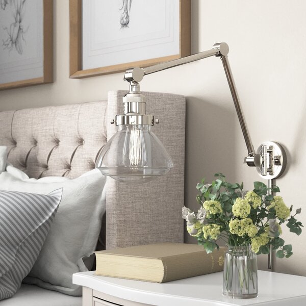 Three Posts™ Chesterville Plug-in Swing Arm Sconce & Reviews | Wayfair