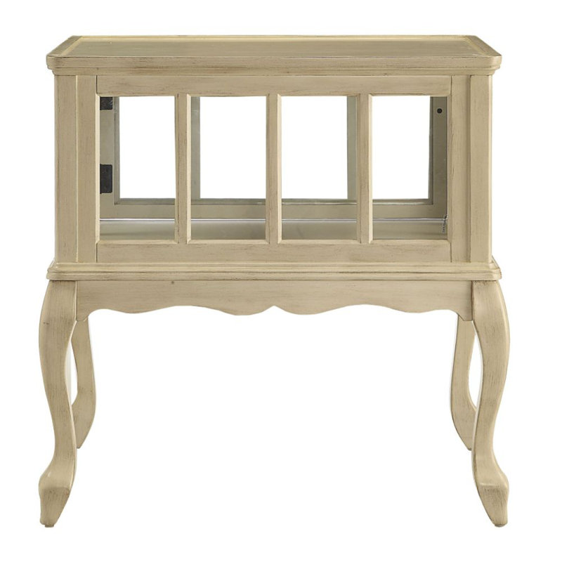 Hanna Accent Console Table, White Wood