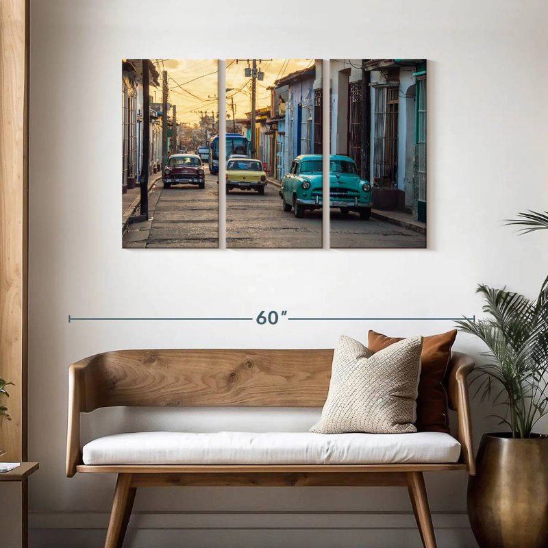 Mehar Cuban Street Cars, H 28 po x l 45 po