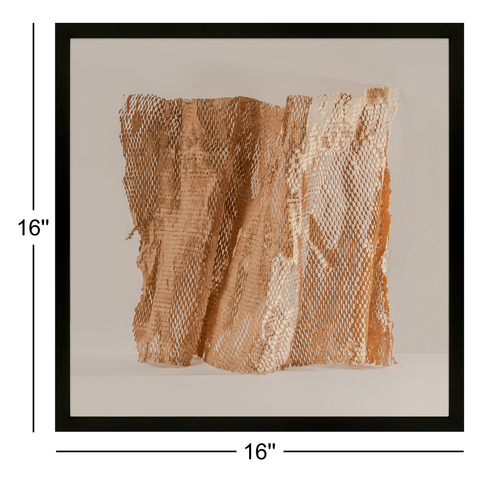 Unpackage 3 by Svetlana Smirnova, Black, 16" H x 16" W x 1.25" D