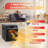 Electric Infrared Heater 750W 1500W 4-Element Infrared Space Heater, Remote Control and Timer