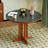 Black Round Sintered Stone Dining table