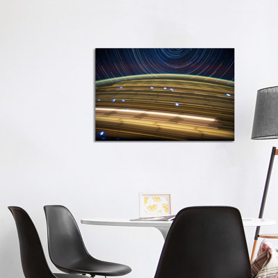 Long Exposure Star Photograph from Space IV 1 Piece Wrapped Canvas Wall Art
