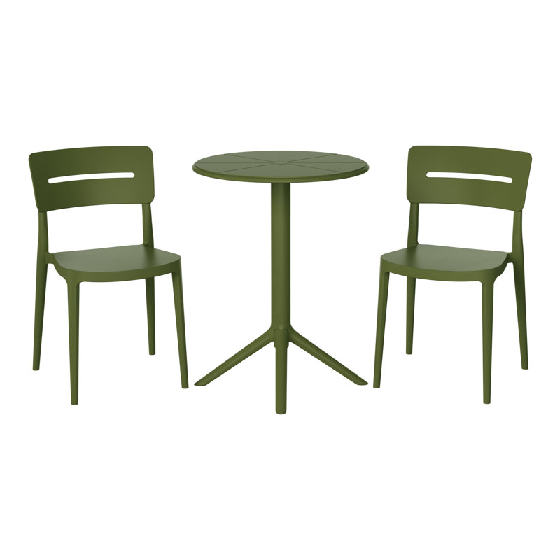Ensemble repas extérieur 2 personnes, Vert