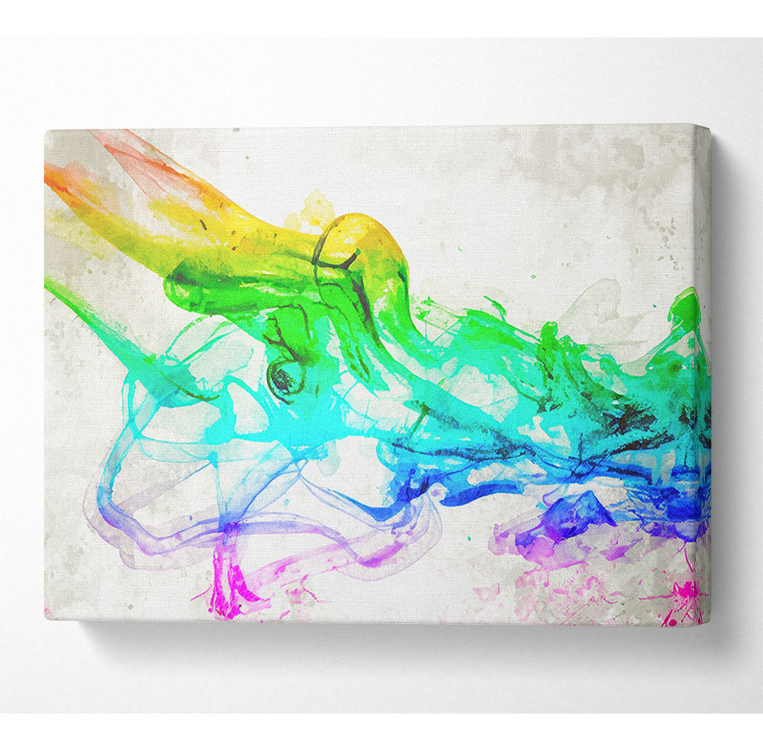 Colorful Smoke 3 - Kunstdrucke auf Leinwand - Wrapped Canvas