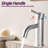 Bathroom Faucet - Modern Style, Brushed Nickel, 1 Hole, Stable Water Single Hole Modern, Reliable Performance-125036427